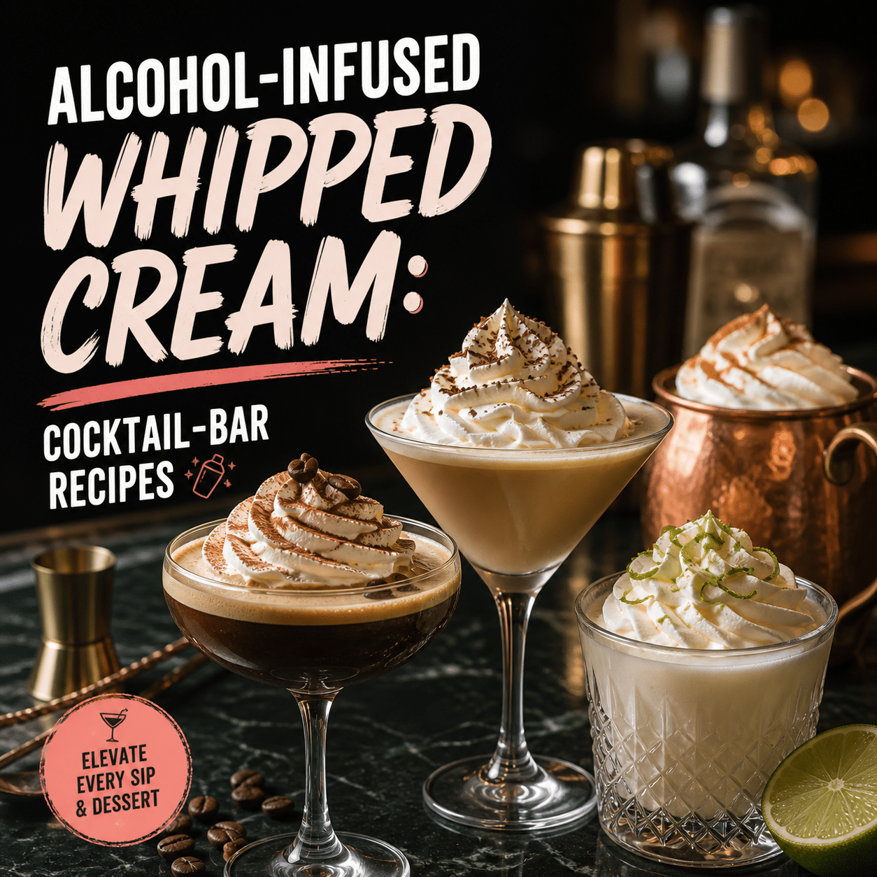 Alcohol-Infused Whipped Cream