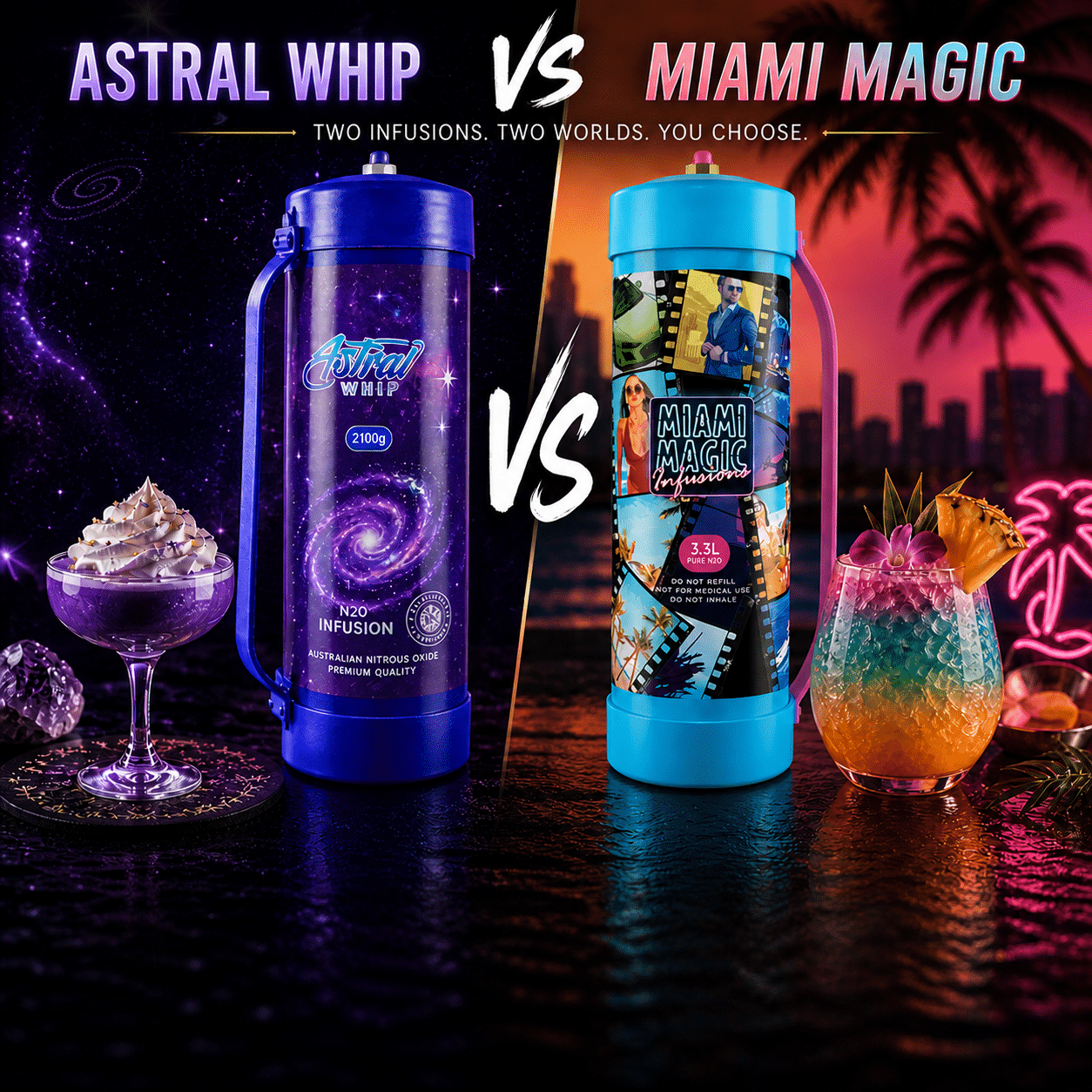 Astral Whip vs Miami Magic: A Premium Cream Charger Buyer’s Guide