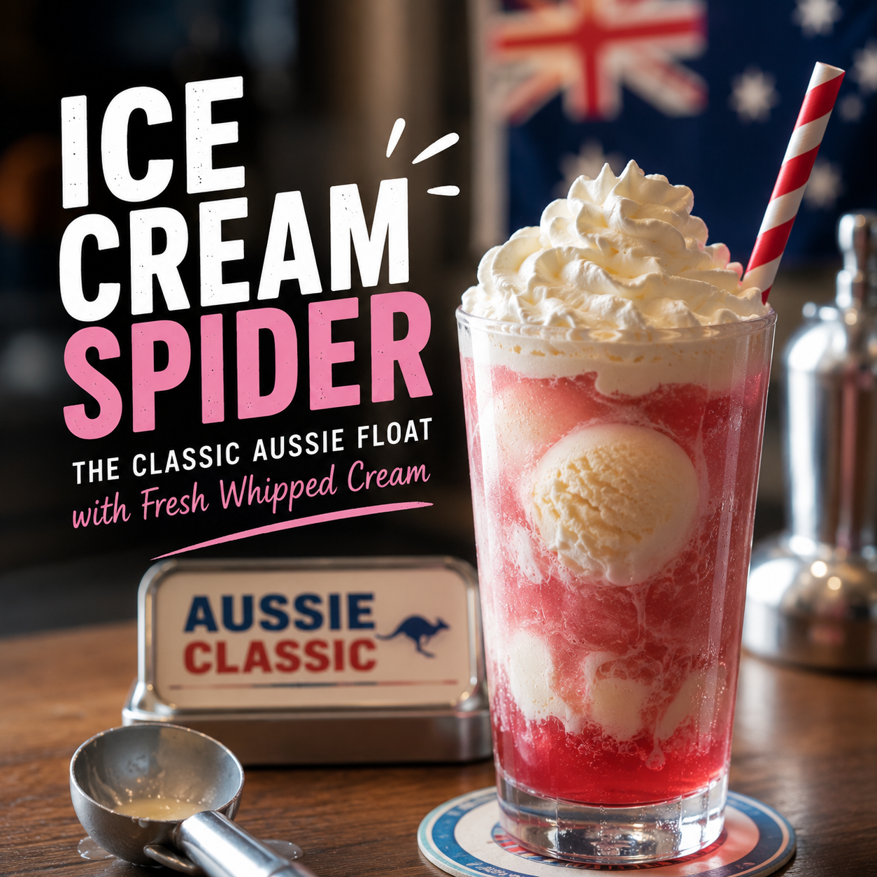 Ice Cream Spider : Classic Aussie ice cream float