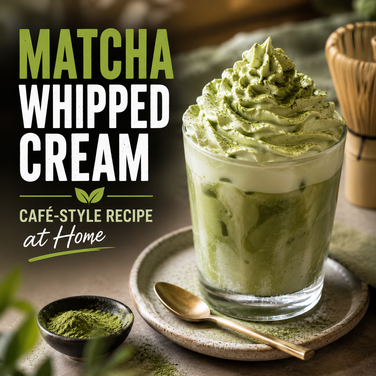 Matcha Whipped Cream: Café-Style Recipe at Home
