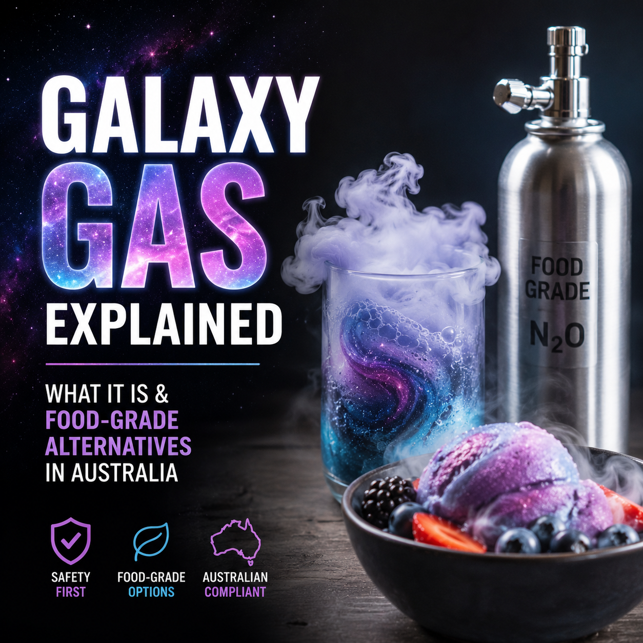 Galaxy Gas Explained: What It Is & Food-Grade Alternatives in Australia